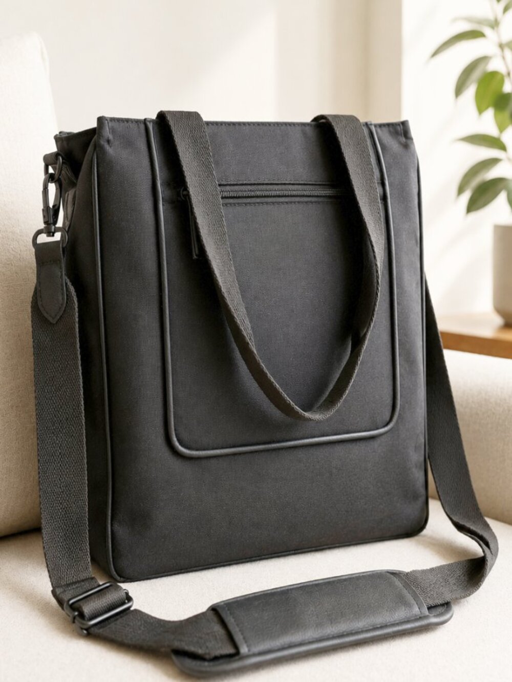 BÉIS North to South Travel - Work Tote with 13" Laptop Sleeve Black NWOT